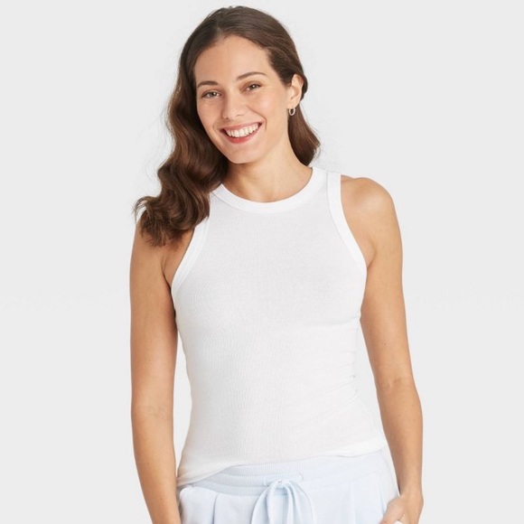 a new day Tops - White Ribbed Tank top